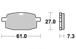 Klocki hamulcowe przód S1102 Peugeot VClic 50 PGO Big Max 50 Tornado 50