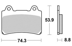 Klocki hamulcowe przód S1242 Yamaha FJ 1200 FZR 750 XVZ 1300 TDM 850