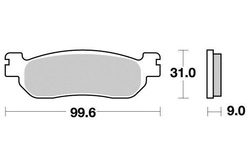 Klocki hamulcowe przód Yamaha XG 250 05-06 TW 125 99-04