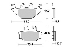 Klocki hamulcowe przód S1989 CANAM DS 250 Kymco Maxxer 300 MXU 300 500