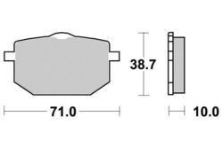 Klocki hamulcowe przód Yamaha XT 600 Z Tenere 85-91