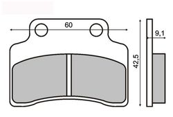 Klocki hamulcowe przód CPI Aragon 50 125 Generic Cracker 50 Soho 125 XOR 50