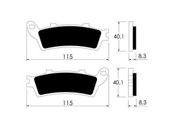 Klocki hamulcowe przód Honda CBR 1100 FES 125 150 250 FJS 600 GL 1800