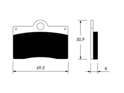 Klocki hamulcowe przód Beta M4 350 Ducati 851 Monster 600 750