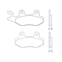 Klocki hamulcowe prawy przód FT3070 Benelli	Caffe Nero 250