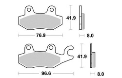 Klocki hamulcowe prawy przód S1085 Suzuki AN 400 Yamaha YFZ 450
