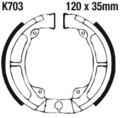 Szczęki hamulcowe przód K703G Kawasaki KDX 200 83-85