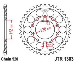 Zębatka tylna 41Z JTR1303.41