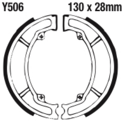 Szczęki hamulcowe przód Y506G Yamaha DT 125 TZR 125 YZ 125