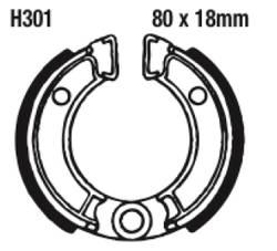 Szczęki hamulcowe przód H301 Honda CRF 50 NS 50 XR 50 QR 50 Yamaha TTR 50