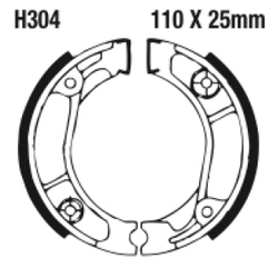 Szczęki hamulcowe przód H304 Honda C 90 CR 80 MTX 125 200 TL 125 XL 100