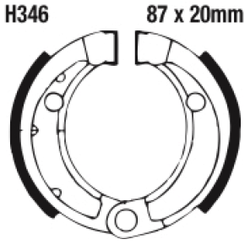 Szczęki hamulcowe przód H346 CANAM DS 70 90 Honda TRX 70