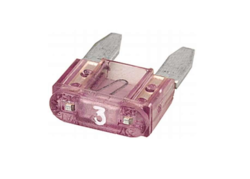 Bezpiecznik mini 3A 3amp różowy