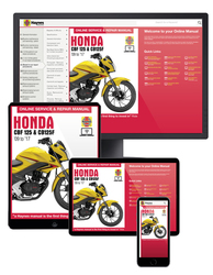 Instrukcja serwisowa Honda CBF 125 CB 125 09-17 wersja elektroniczna