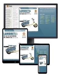 Instrukcja serwisowa Lambretta Scooters 125 150 200 58-00 wersja elektroniczna