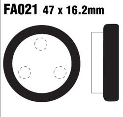 Klocki hamulcowe tył FA021R Yamaha YFM 350 87-95