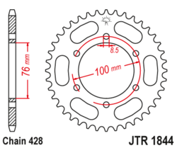 Zębatka tylna 52Z JTR1844.52 Yamaha MT-125