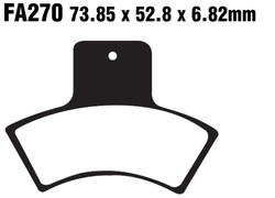 Klocki hamulcowe tył FA270R Polaris Scrambler 400 Xplorer 400