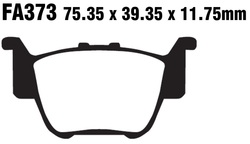 Klocki hamulcowe tył FA373R Honda TRX 420 450 650 680