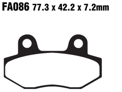 Klocki hamulcowe tył FA086HH Hyosung GT 125 250 650