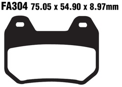 Klocki hamulcowe tył FA304HH BMW K 1200 99-09 R 1200 CL 03-05