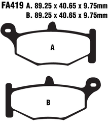 Klocki hamulcowe tył FA419HH Suzuki GSR 600 GSX 1300 GSXR 600