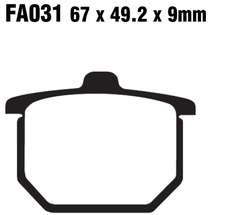 Klocki hamulcowe tył FA031 Honda CB 750 900 CBX 1000