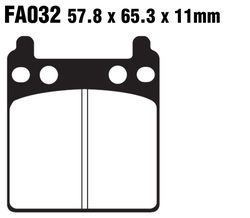 Klocki hamulcowe tył FA032 Honda CB 750 GL 1000
