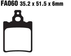 Klocki hamulcowe tył FA060 Aprilia RS 50 RX 50 Generic Trigger 50