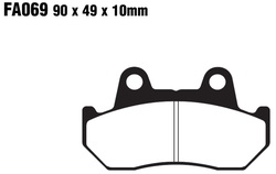 Klocki hamulcowe tył FA069 Honda CB 750 CX 500 650 GL 1100 VF 500