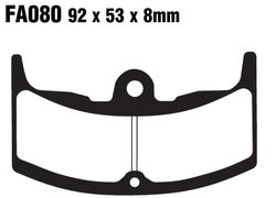 Klocki hamulcowe tył FA080/2 Honda CBX 400 550 VF 400