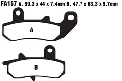 Klocki hamulcowe tył FA157 Suzuki DR 650 750 800 RG 125