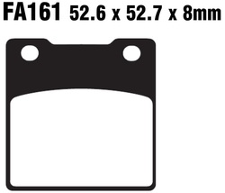 Klocki hamulcowe tył FA161 Kawasaki ZRX 1200 ZXR 400 750 ZZR 1100 ZX12R