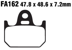 Klocki hamulcowe tył FA162 Yamaha TZ 125 94-03