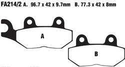 Klocki hamulcowe tył FA214/2 Triumph America Bonneville T100 Daytona 955i