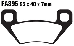 Klocki hamulcowe tył FA395TT Kymco MXU 400 450i Maxxer 400 450i