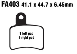 Klocki hamulcowe tył FA403 Beta EVO 80 REV3 125 250 270