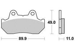 Klocki hamulcowe tył Honda CB 750 900 1100 GL 1100 VF 500 1000 1100 NS 400