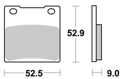 Klocki hamulcowe tył Suzuki GS 500 GSF 400 1200 GSX 600 1300