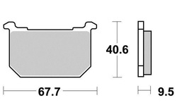 Klocki hamulcowe tył Kawasaki GPZ 550 1100 GT 750 Z 750 1000