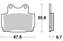 Klocki hamulcowe tył Yamaha FZR 400 FZS 600 RD 350 TZR 125 250 XJ 600