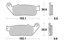 Klocki hamulcowe tył S1071A Honda FJS 600 VFR 750 Yamaha MT01 1700