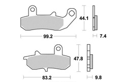 Klocki hamulcowe tył Suzuki DR 650 750 800 RG 125