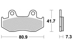 Klocki hamulcowe tył S1115 Suzuki AN 250 400 Burgman YFZ 450