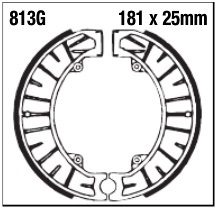 Szczęki hamulcowe tył 813G