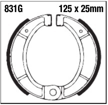 Szczęki hamulcowe tył 831G