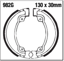 Szczęki hamulcowe tył 982G Cagiva WMX 500 84-86