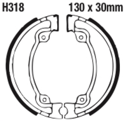 Szczęki hamulcowe tył H318G Honda CBX 125 250 VT 125 XL 500 600 XR 500