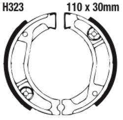 Szczęki hamulcowe tył H323G Honda NX 250 XL 250 XR 250