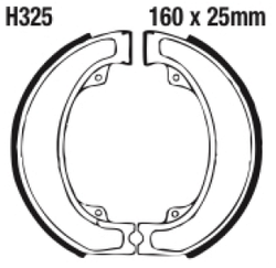 Szczęki hamulcowe tył H325G Honda CR 250 R 78-80